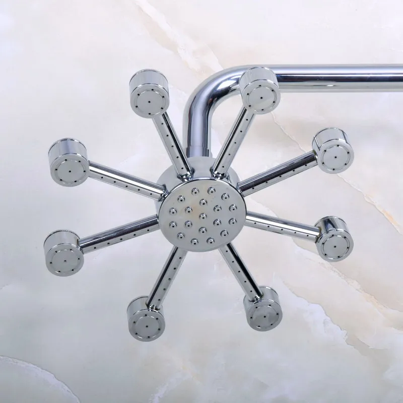 

8" ( inch ) Polished Chrome Brass Flower Shape Bath Rainfall Shower head / Bathroom Accessory (Standard 1/2") ash211