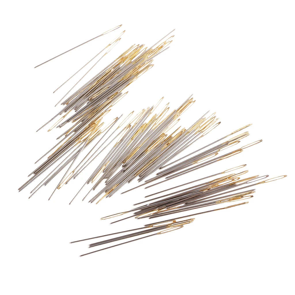 100 шт. металлические швейные иглы для глаз вышивка крестиком гобелен штемпельные