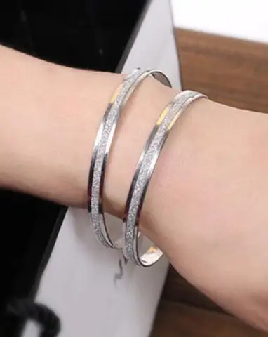 Браслет женский из розового золота, с двойными кольцами