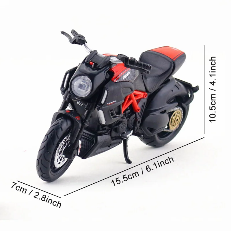 Мотоциклетная игрушка Maisto Ducati 1:18 из сплава модельные игрушки углеродного для