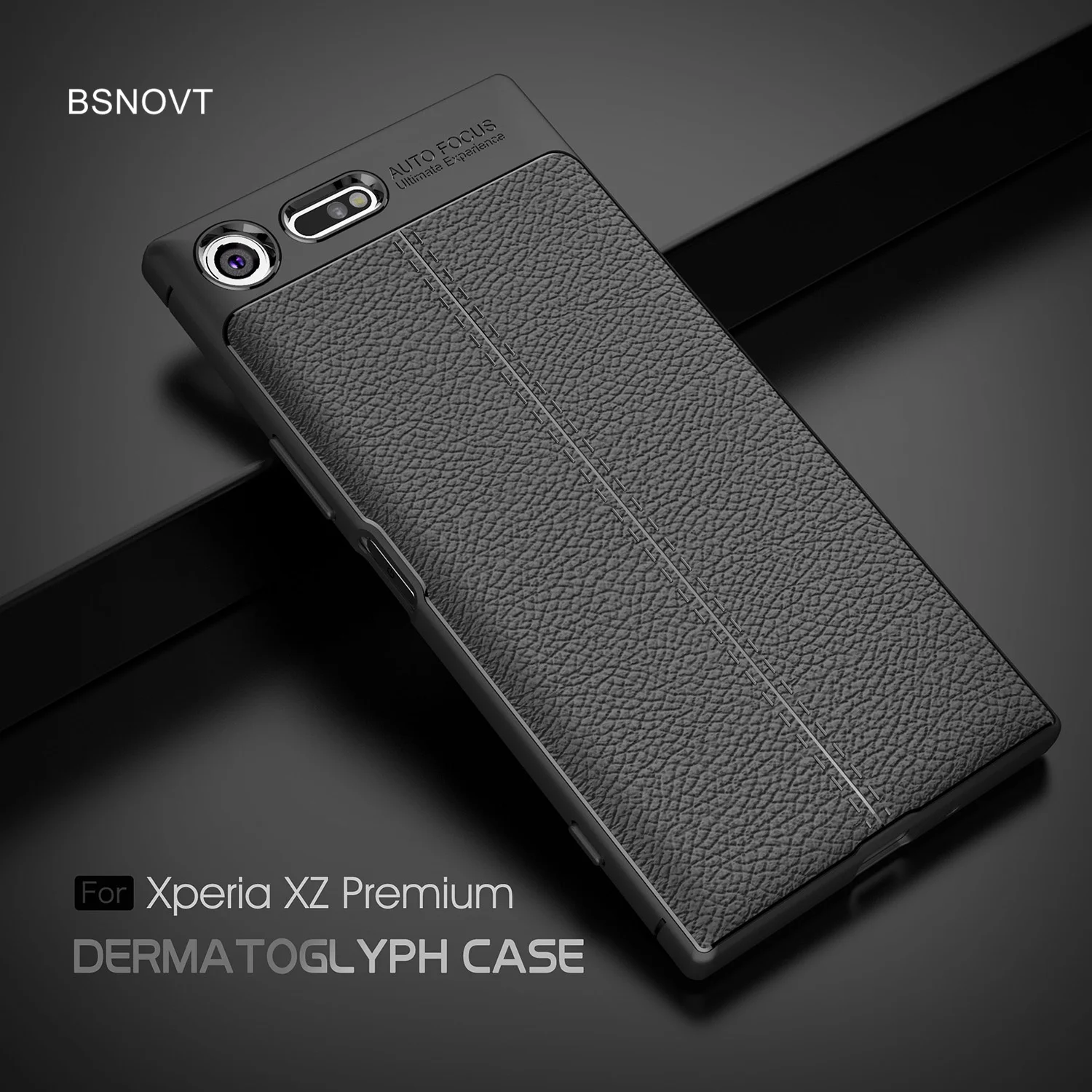 Противоударный силиконовый кожаный чехол для Sony Xperia XZ Premium Premium|Бамперы| |