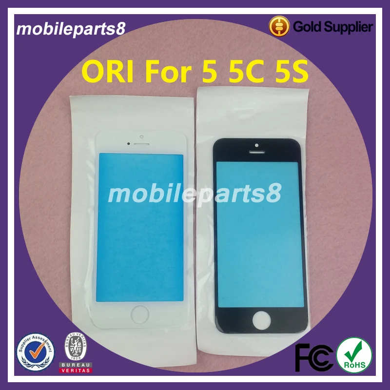 5G 5C 5S Сенсорное стекло для iPhone 5&amp5C&amp5S передней панели Замена черное белое сердцевина качества.
