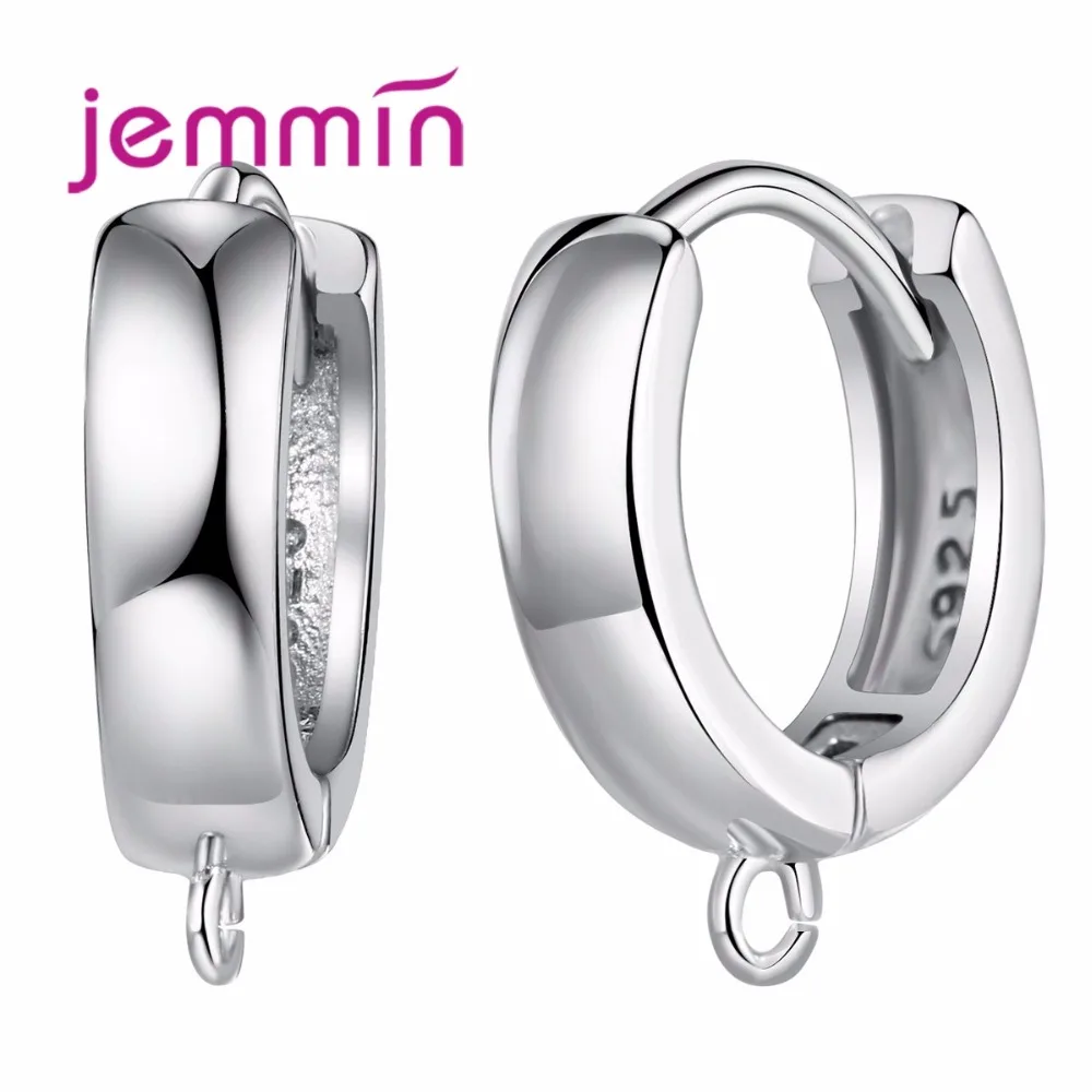 

Серьги-кольца ювелирные изделия из стерлингового серебра 925 пробы для женщин Сделай Сам Круглые Женские серьги ювелирные изделия