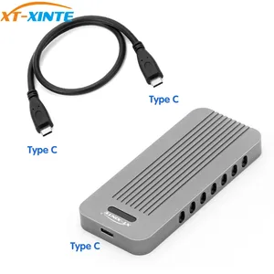 Металлический внешний M.2 до 10 Гбитс USB 3,1 Тип C для NVMe PCIe 3,0 SSD Корпус чехол M ключ USB3.1 HDD коробка C к C кабель адаптер