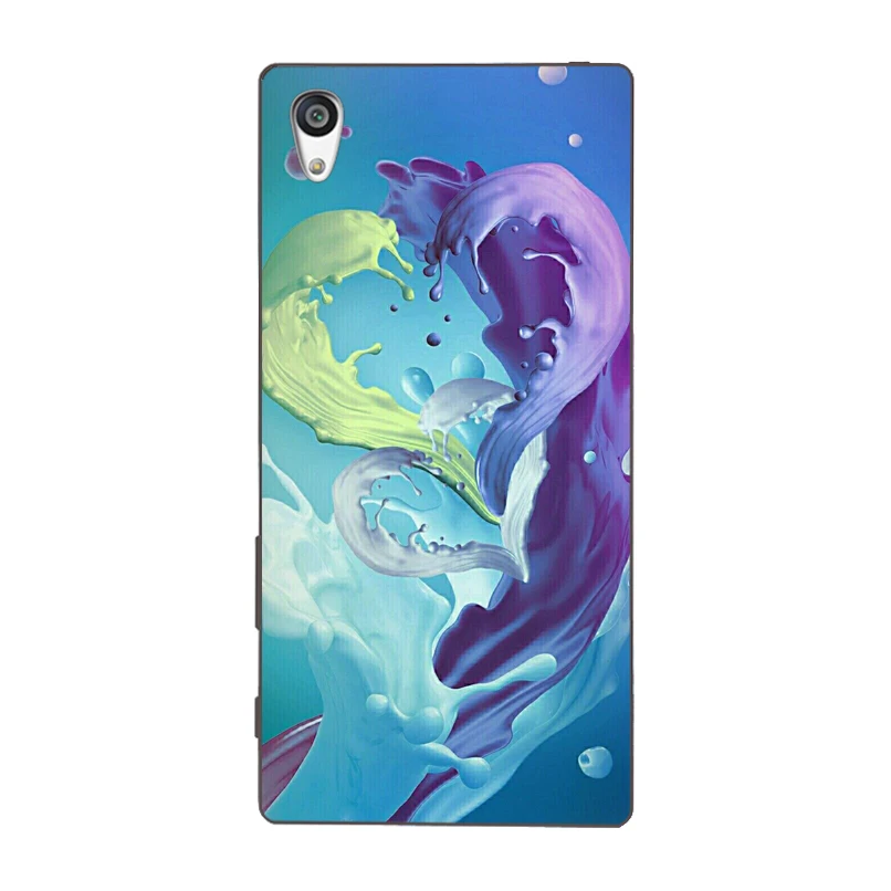 Love Heart Shape Lucky Pattern Printed TPU soft case Cover For Sony Xperia Z Z1 Z2 Z3 Z4 Z5 compact Premium shell Coque |