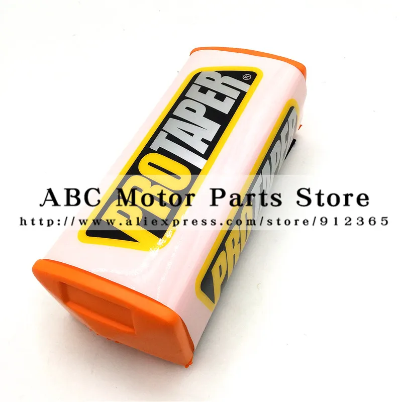 White-Or 1-1/" квадратный руль для мотокросса PROTAPER Fat BAR MX ATV Dirt Bike руль Pad - Цвет: White-Or