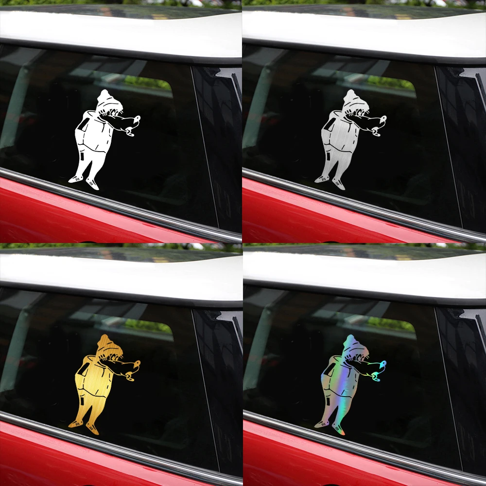 Виниловые наклейки и для автомобиля в шляпе с волком|Наклейки на автомобиль| |