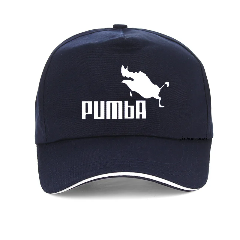 Смешная шапка Милая homme Pumba бейсболка s для мужчин и женщин хлопок крутая хип-хоп шляпа от солнца унисекс с надписью Snapback шляпа бренда Gorra hombre - Цвет: Тёмно-синий