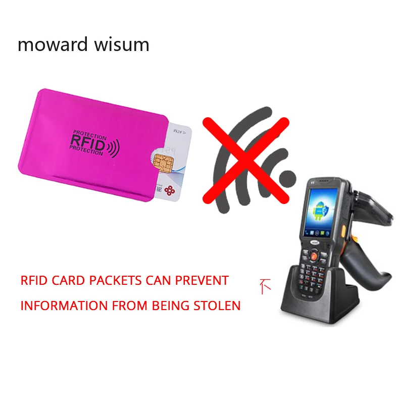 ID чехол банковской карты rfid карт кошелек кредитных для банковских Мини антиrfid NFC