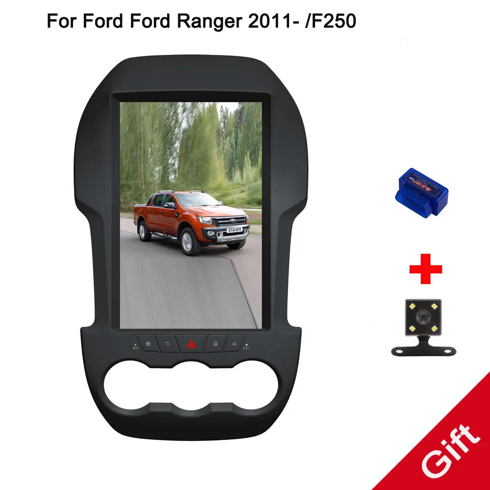 12 1 &quotTesla Android Fit Ford Ranger F250 2011 2012 2013 2014 2015 2016 2017 2018 автомобильный dvd плеер навигация gps