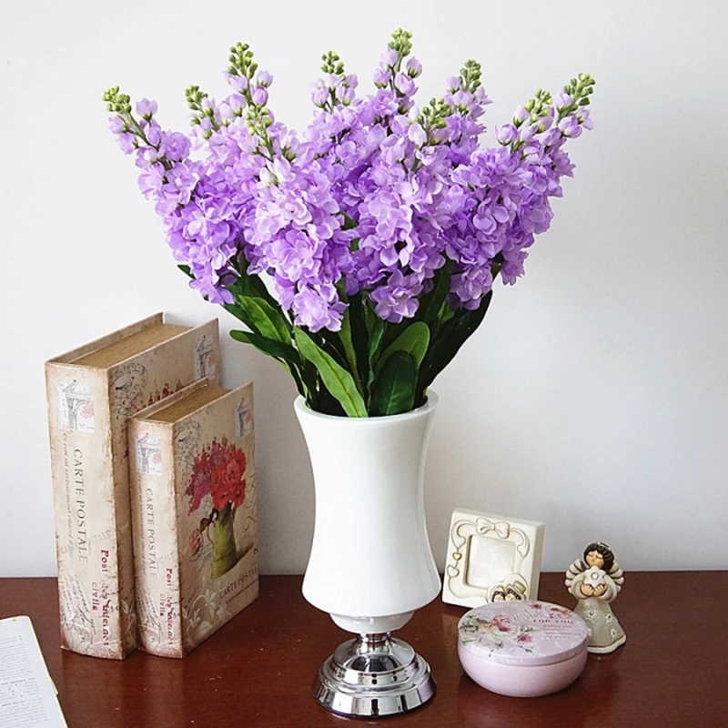 Hyacinth фиолетовый цветок искусственный шелк Искусственные цветы на день рождения
