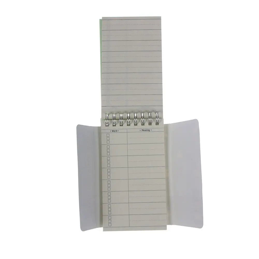 Обучающий спиральный блокнот с единорогом для изучения иностранного языка