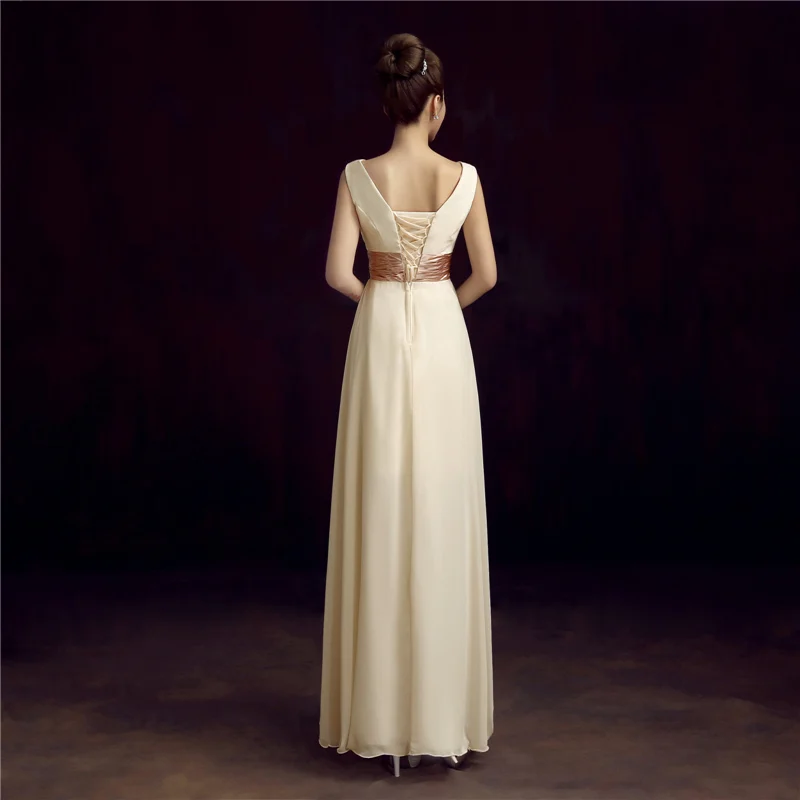 Robe de soiree вечернее платье с v-образным вырезом простое однотонное Плиссированное Шифоновое Платье Vestidos de festa платья для выпускного вечера на заказ