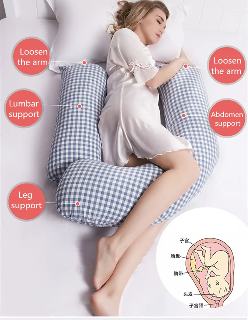 

2018 New Maternity Waist Pillow for Side Sleepers Pregnant Women Breastfeeding Nursing Pillows Breathable Bedding Body Cushions