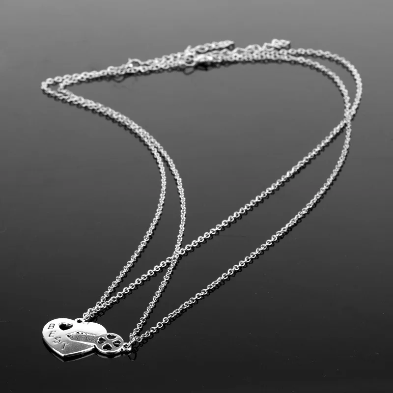 2 шт./компл. ожерелье с подвеской в виде ключа серебряная цепочка для лучшего