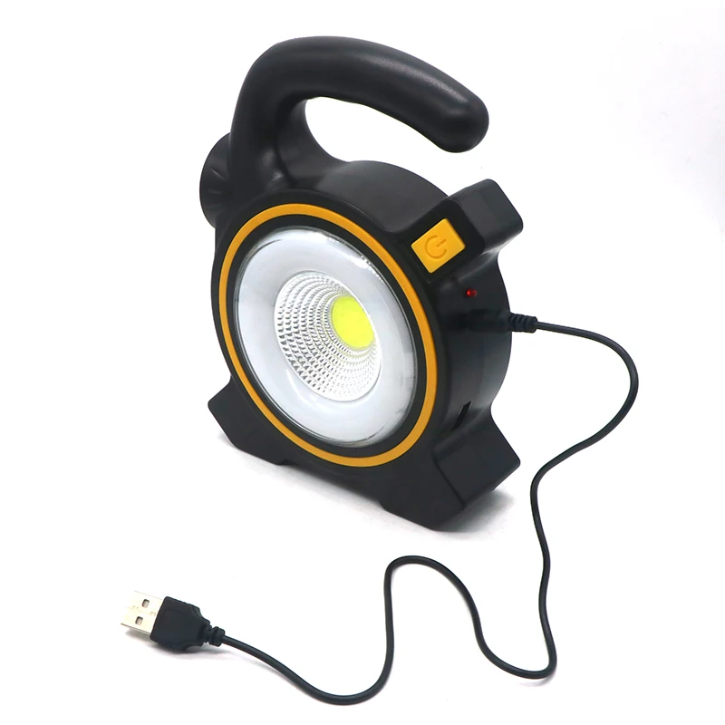 구매 SZYOUMY-휴대용 손전등, USB 충전식 COB LED 솔라 랜턴, 작업 램프, 3 모드, 야외 텐트 조명