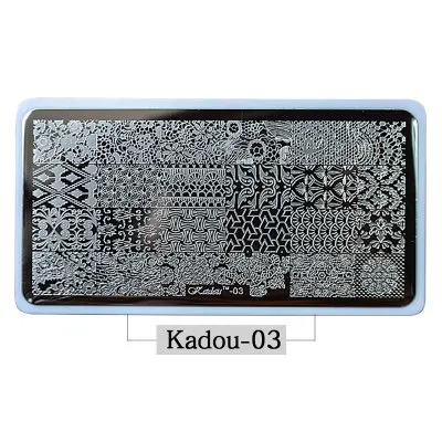 Kadou-03 1 шт. Животные тигр олень цветы узор рисунок для нейл-арта штамп, пластины для стемпинга рождественские ногти шаблоны DIY пластины инструменты Kadou-D03 - Цвет: Kadou-03