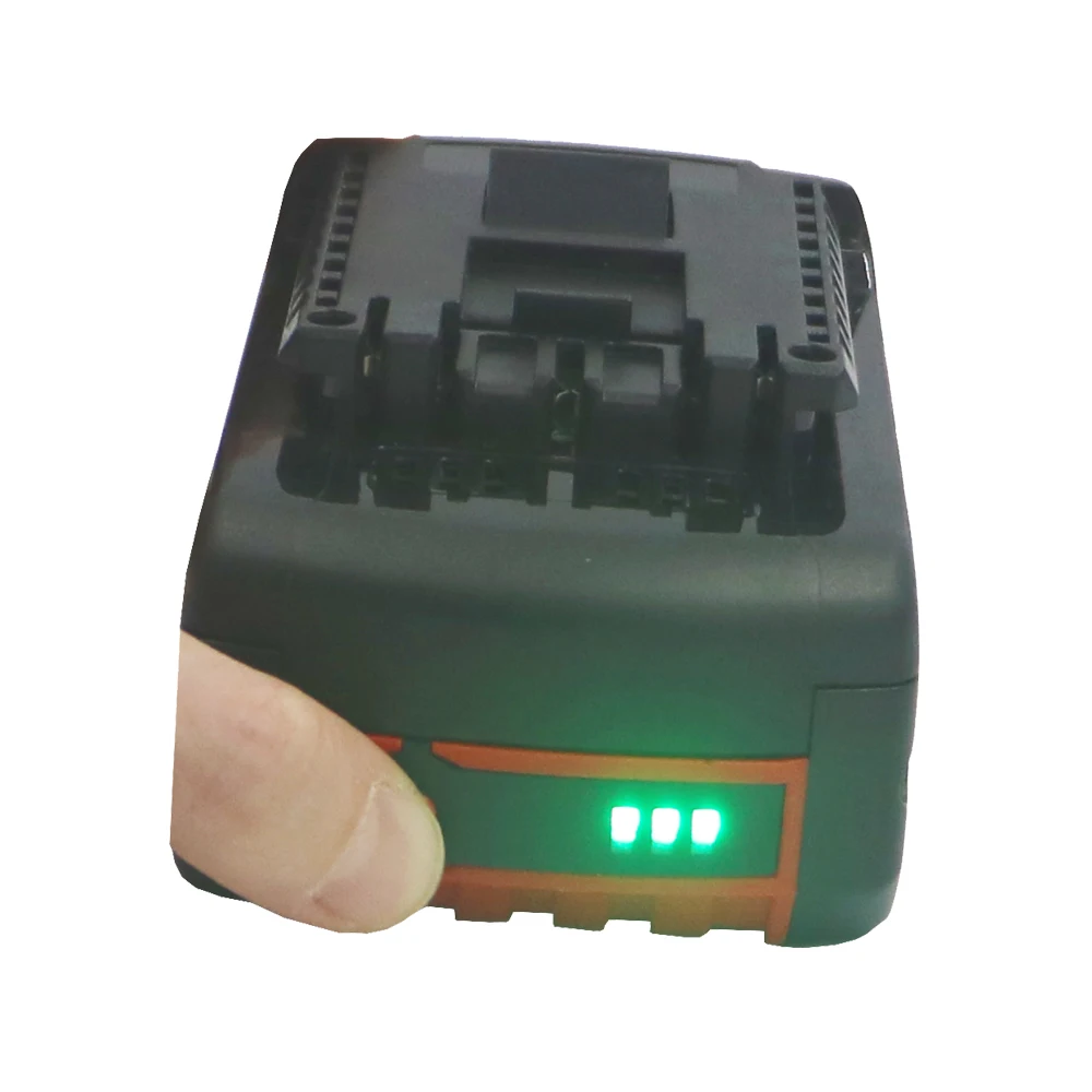 2 шт. X18v 5000/4000Ah батареи Bat609 для Bosch литий-ионная батарея для Bosch дрель 17618 BAT618G BAT618 BAT609G со светодиодным светильник