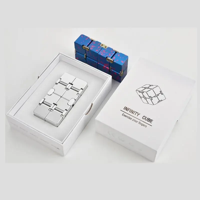 Infinity cube алюминиевые Кубики Игрушки премиум класса металлическая деформация