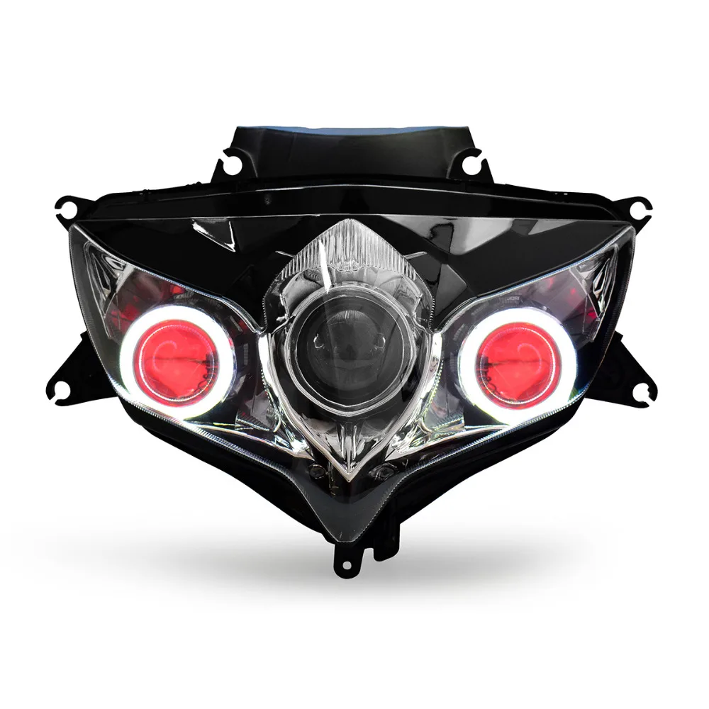 Передние фары KT для мотоцикла Suzuki GSX R600 GSXR600 2008 2009 2010 HID Проектор Светодиодный (LED)