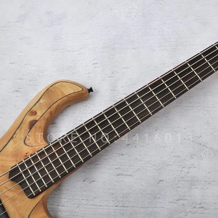 Высокое качество заводской изготовленный на заказ Mayones bass 5 струн rotten tree scar электрический бас с пепельным корпусом музыкальный instument shop