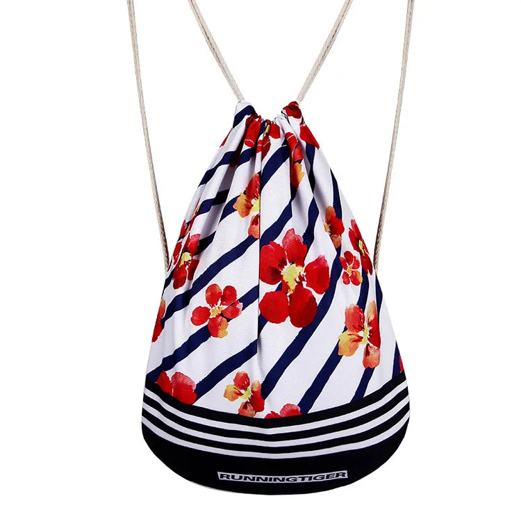 2017 Новый модный рюкзак для мальчиков и девочек с цветочным принтом путешествий