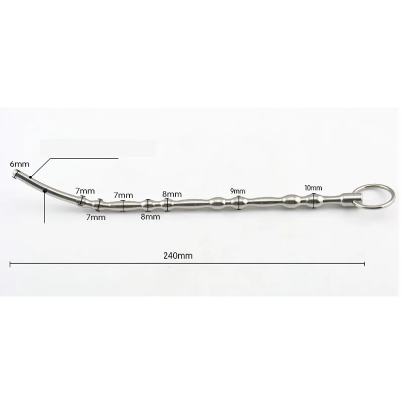 Длинный катетеризационный стимулятор глаза лошади уретры мужской мастурбации полый стержень точки G.