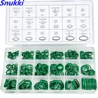 Комплект резиновых омывателей 270 шт., 18 размеров, зеленые метрические уплотнительные кольца, резиновые прокладки, ассортимент, ремонт автомобилей и автомобилей