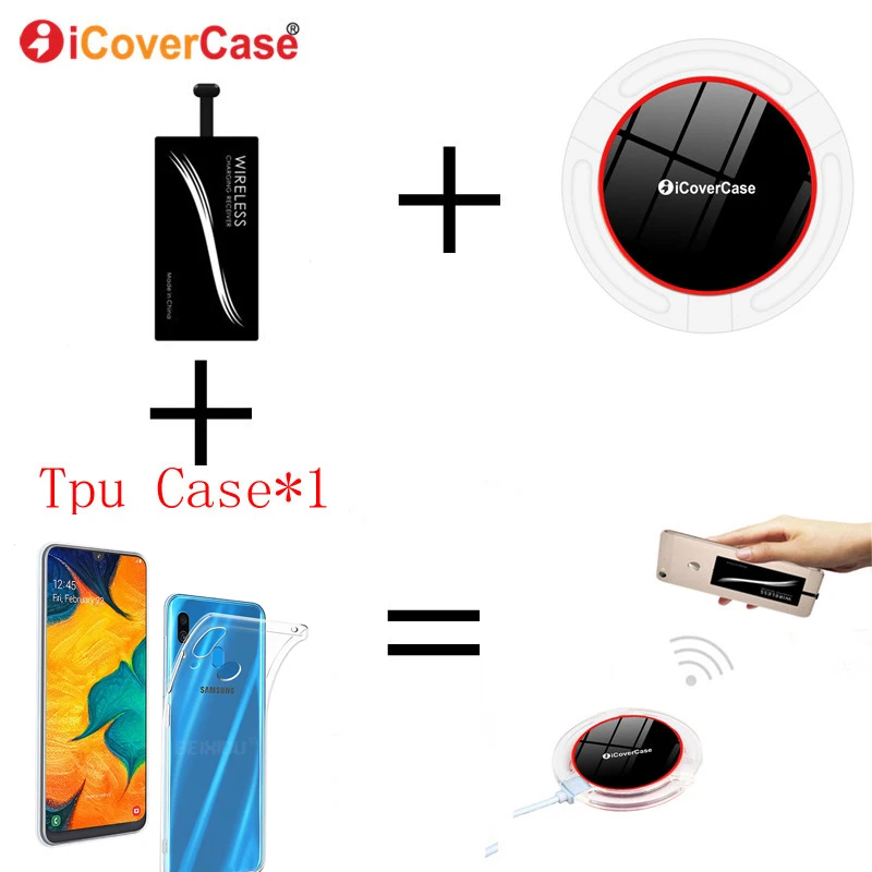 Qi Беспроводное зарядное устройство power Bank для samsung Galaxy A20 A20e A 20 E чехол накладка
