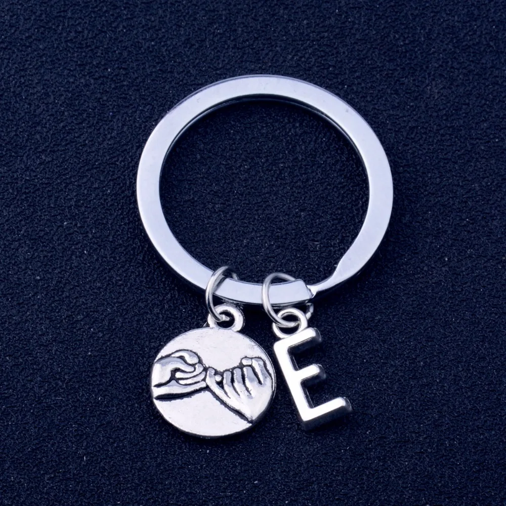Оригинальная надпись A Z Pinky брелок с жестом надписью лучший друг для влюбленных