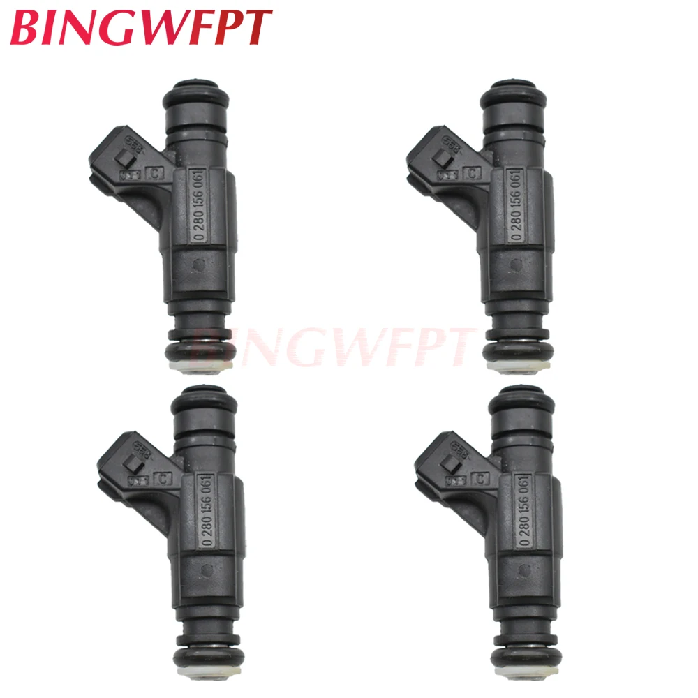 4 шт. новый топливный инжектор подходит для Volkswagen Beetle Golf Jetta 0280156061 л L4 2001 FJ889 06A906031BA