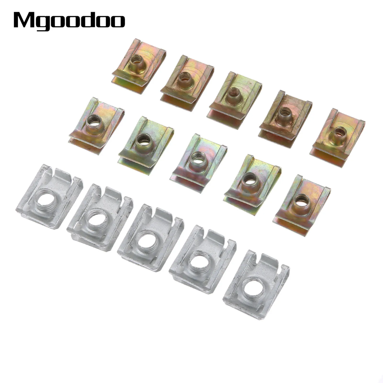10Pcs Auto Clips M5 M6 M8 Clips Fastener Speed Metal Mounting Clamp For Car Motor Tread Panel Spire Nut Fairing Clip