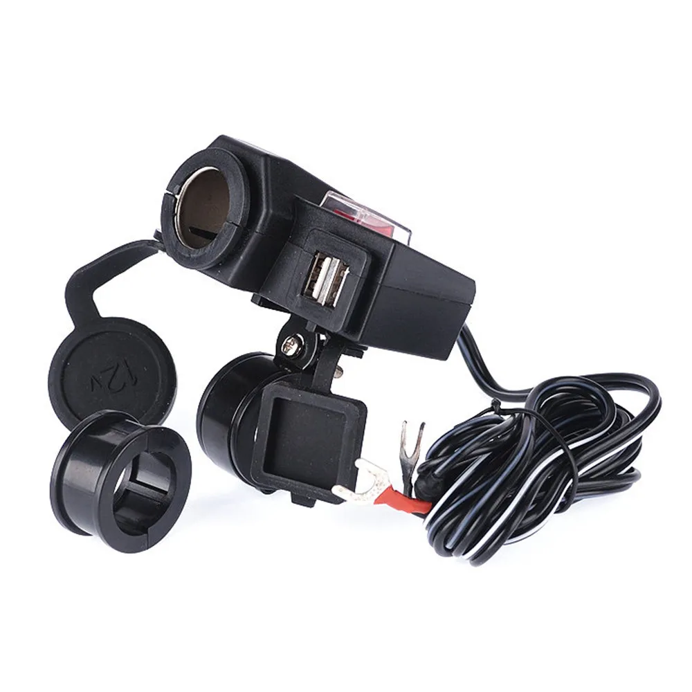 5 в 12 В мотоцикл руль двойной USB порт водонепроницаемый сигарета зарядное