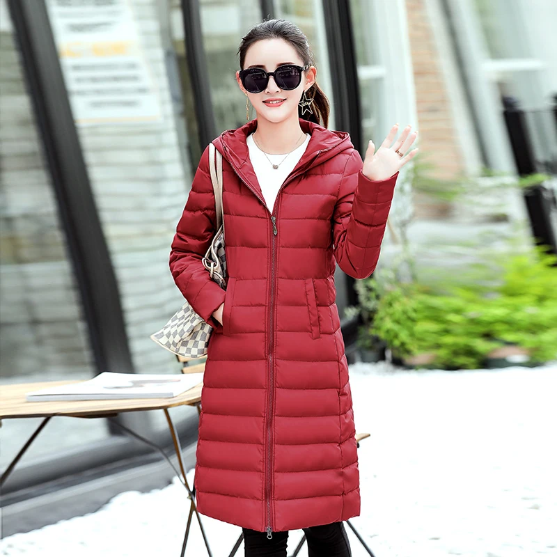 QIMAGE 2017 Новое поступление Женская Повседневная теплая куртка с длинным рукавом