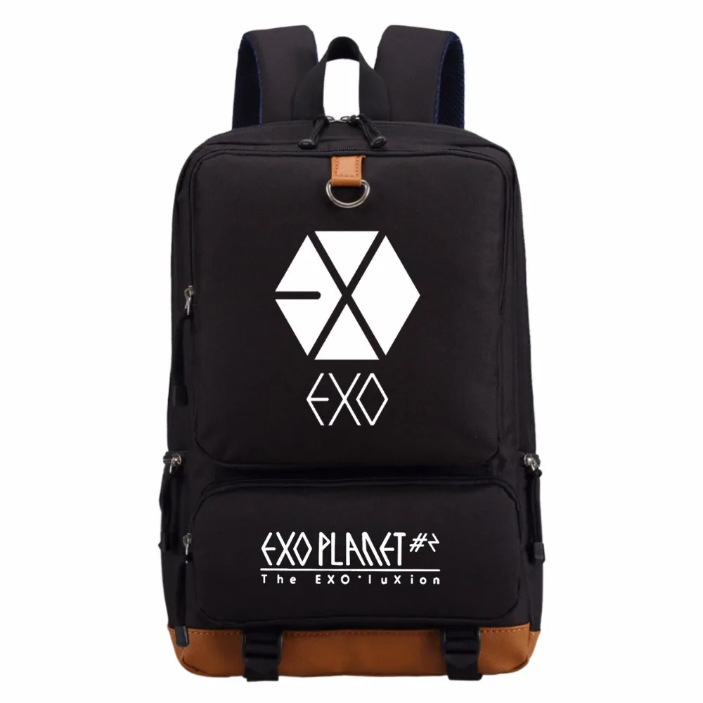 Рюкзак WISHOT EXO GOT7 BIGBANG школьная сумка для ноутбука|canvas backpack|backpack teenagegirls school |