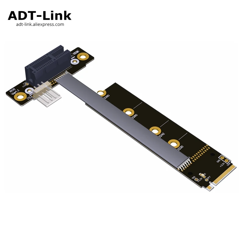 Кабель удлинитель для видеокарты M.2 NVMe на PCIe 1x 16x Riser X11050ti 1060ti 1080ti RX580 NVIDIA AMD A N Card Btc