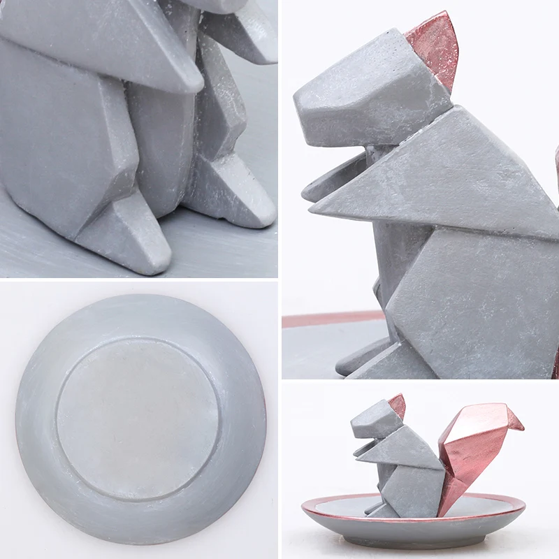 Статуэтка Животного кролик лебедь белка украшение ювелирное ожерелье серьги