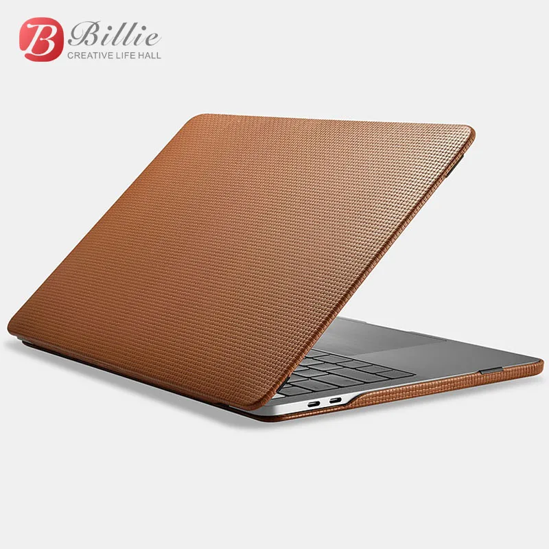 Genuine Leather Cover Case For MacBook Pro 13 Inch  Case Sleeve Luxury Leisure Laptop Bags & Cases Protective Shell A1989 A2289