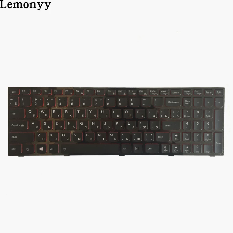 Новая русская клавиатура для lenovo Y590 Y500 Y510P RU Ноутбук с каркасом ноутбука