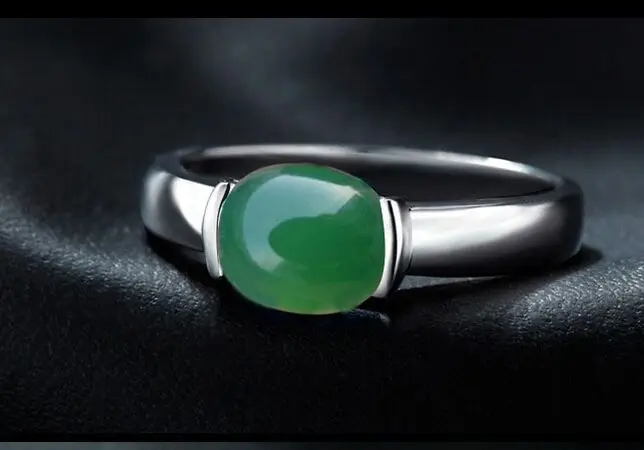 Женское кольцо из серебра s925 пробы новое ювелирное изделие с натуральным chrysoprase