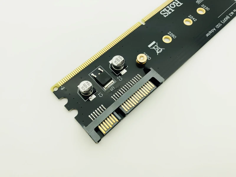 Адаптер с разъемом M.2 DDR2 Raiser DDR до M2 SSD Riser B KEY NGFF конвертер SATA Power 7Pin порт для