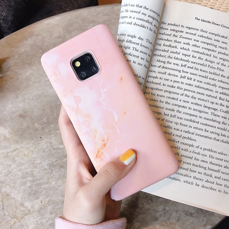 Жесткие чехлы для телефона для huawei P20 P30 mate 20 Pro Lite Мраморное текстурированное покрытие для Honor 10 10lite P Smart задняя крышка fundas