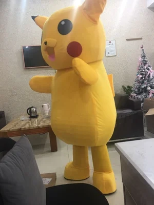 Покемон талисман PIKACHU костюм нарядное платье наряд на Хэллоуин Карнавальный Аниме Покемон классический мультфильм для взрослых милые трусы с рисунками для детей, детские костюмы