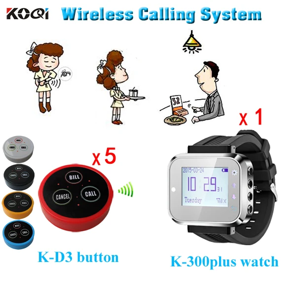 5 шт. 3 клавишных кнопок система обслуживания звонящего вызова звонок ресторан