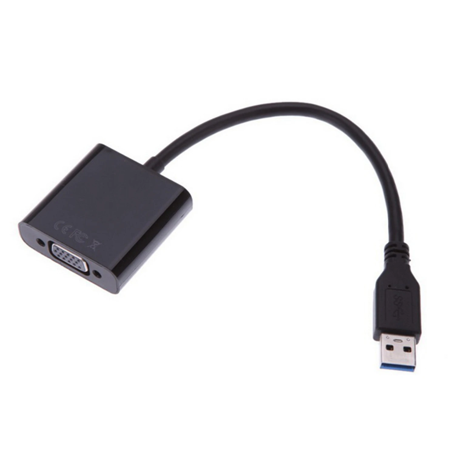 USB 3 0 к VGA Мульти дисплей адаптер конвертер Видеокарта кабель черный|Кабели для