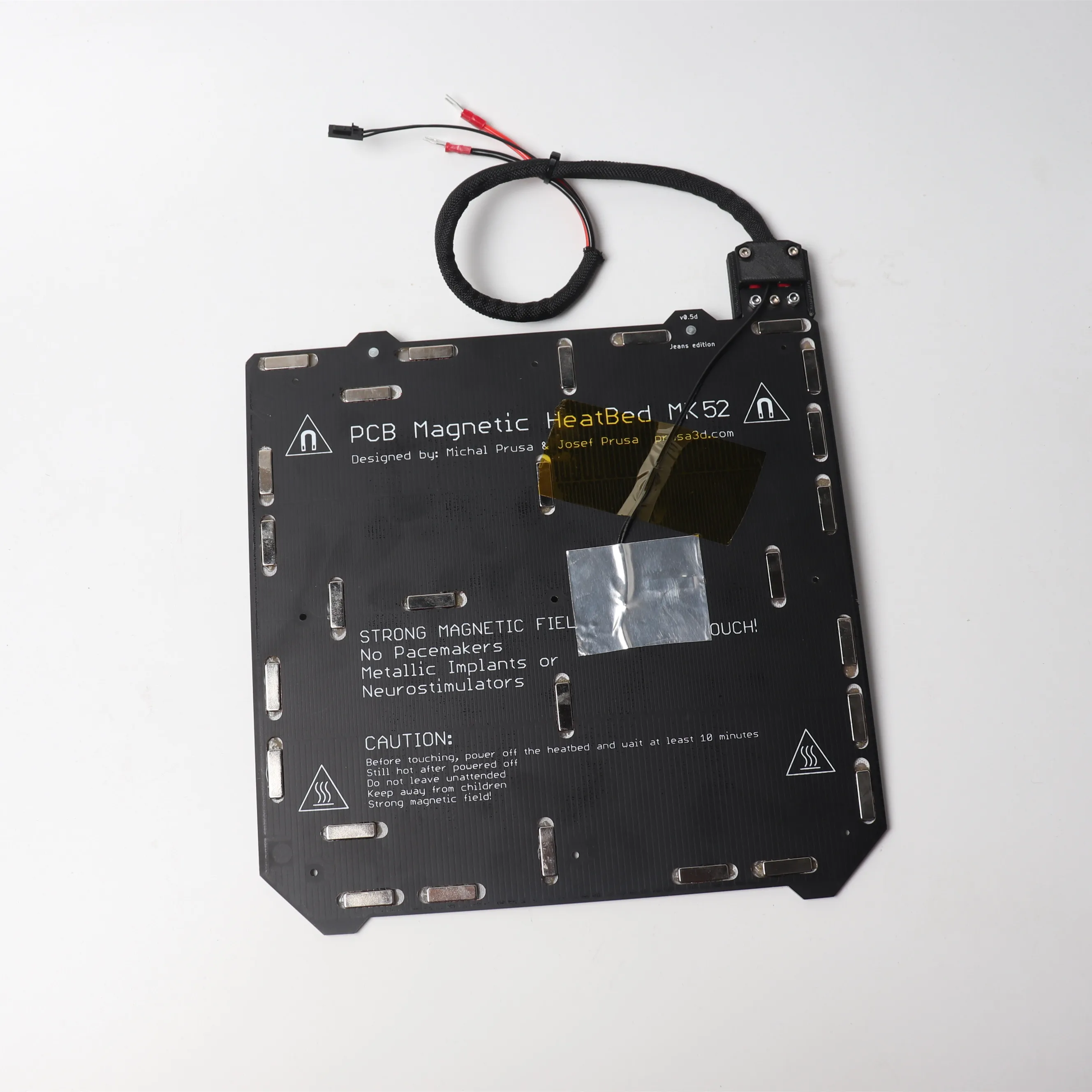 Prusa i3 MK3/MK3S 3d принтер MK52 Подогреваемая кровать в сборе N35UH магниты кабель питания