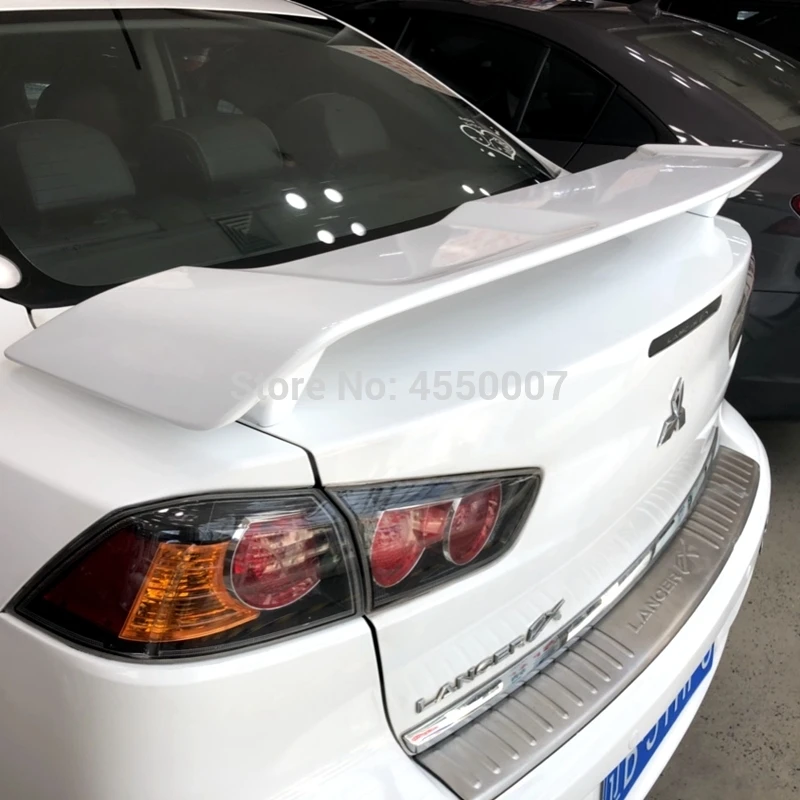 Для Защитные чехлы для сидений, сшитые специально для Mitsubishi Lancer EX спойлер 2010 2011 2012 2013 ABS Материал Неокрашенный Грунтовка Цвет автомобиля задний багажник спойлер