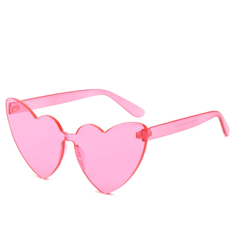 Яркие цвета солнцезащитные очки в форме сердца для женщин фирменный дизайн