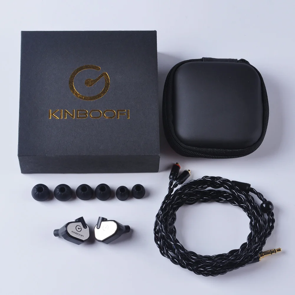 KINBOOFI MK3 1DD + 2BA гибридные наушники вкладыши Hi Fi с монитором металлические для бега