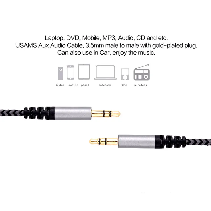 Aux кабель папа автомобильный аудио rca ps4 vga 3 5 jack к Kernmantle провод мм для смартфона